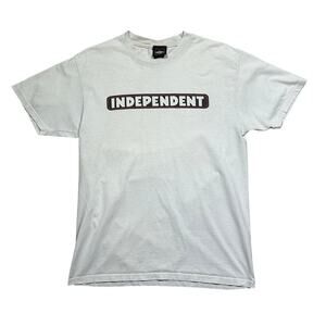 Y2K Independent Trucks Skateboard Logo Spell Out T-Shirt Medium
